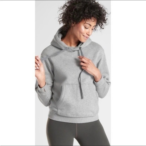 Athleta Tops - Athleta 24/7 Hoodie Sweatshirt in Gray Size Small